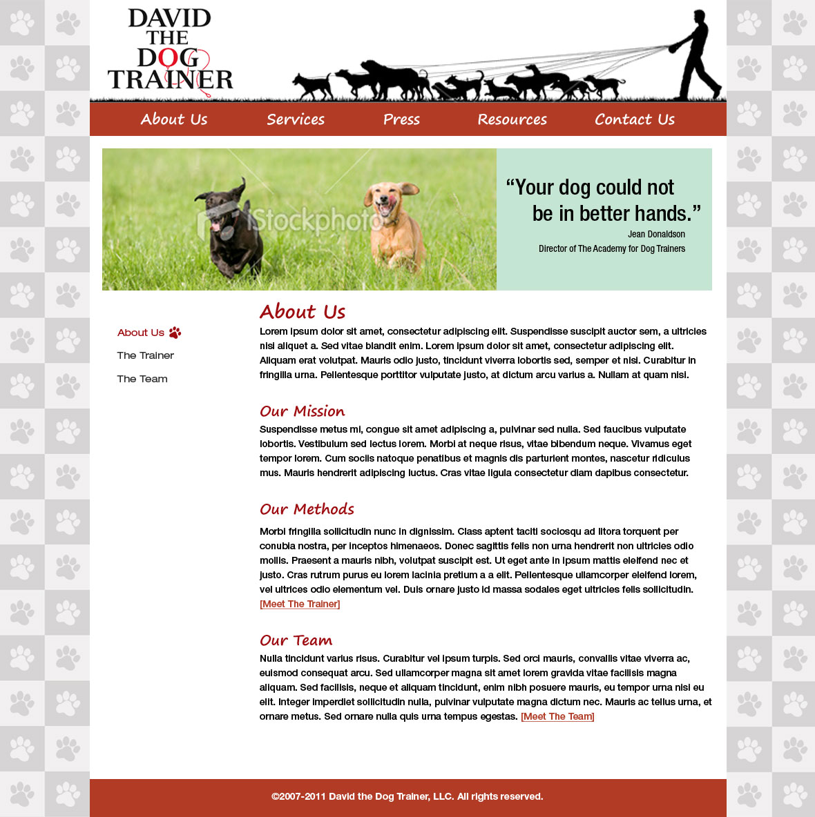 Visual Design 1 - About Page