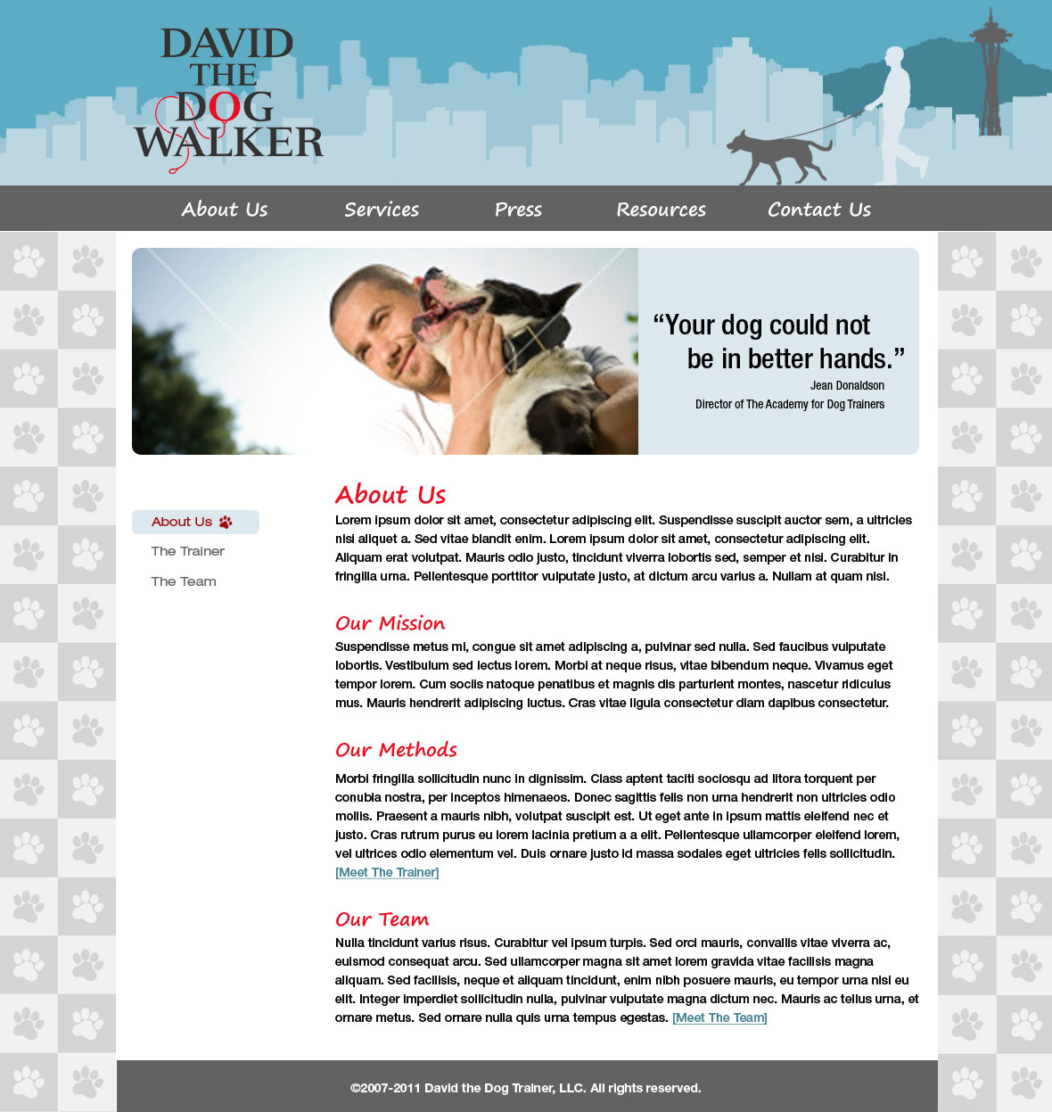 Visual Design 3 - About Page